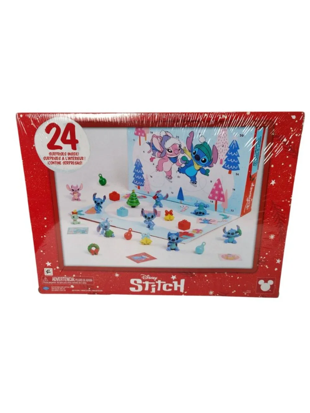 Disney Stitch Advent Calendar 24 Pieces With 9 Figures and Accessories